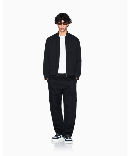 ARMANI EXCHANGE(アルマーニエクスチェンジ)の「【A|X アルマーニ エクスチェンジ】オールオーバージャカードロゴ 半袖クルーネックTシャツ/REGULAR(Tシャツ/カットソー・メンズ・ブラック/ホワイト・X-LARGE/LARGE/MEDIUM/SMALL/X-SMALL/XX-LARGE)」の9枚目の写真