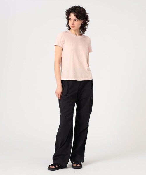 JAMES PERSE（ジェームスパース）の「ベーシック クルーネックTシャツ WLJ3114（Tシャツ/カットソー・レディース・ダークグリーン/ライトピンク・0/1/2）」の3枚目の写真