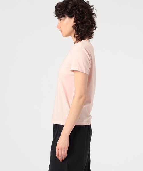 JAMES PERSE（ジェームスパース）の「ベーシック クルーネックTシャツ WLJ3114（Tシャツ/カットソー・レディース・ダークグリーン/ライトピンク・0/1/2）」の5枚目の写真