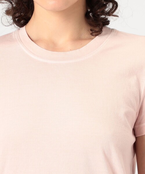 JAMES PERSE（ジェームスパース）の「ベーシック クルーネックTシャツ WLJ3114（Tシャツ/カットソー・レディース・ダークグリーン/ライトピンク・0/1/2）」の7枚目の写真