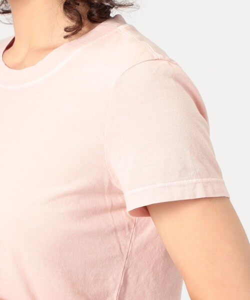 JAMES PERSE（ジェームスパース）の「ベーシック クルーネックTシャツ WLJ3114（Tシャツ/カットソー・レディース・ダークグリーン/ライトピンク・0/1/2）」の9枚目の写真