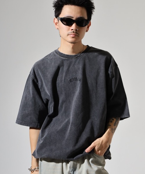 RE730(アールイーセブンサーティー)の「バックコーラジュTシャツ(Tシャツ/カットソー・メンズ・ブラック/カーキ・M/L)」の2枚目の写真