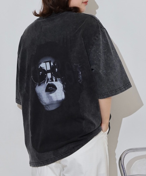 RE730(アールイーセブンサーティー)の「バックコーラジュTシャツ(Tシャツ/カットソー・メンズ・ブラック/カーキ・M/L)」の19枚目の写真