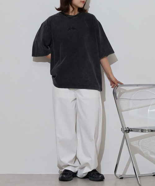 RE730(アールイーセブンサーティー)の「バックコーラジュTシャツ(Tシャツ/カットソー・メンズ・ブラック/カーキ・M/L)」の21枚目の写真