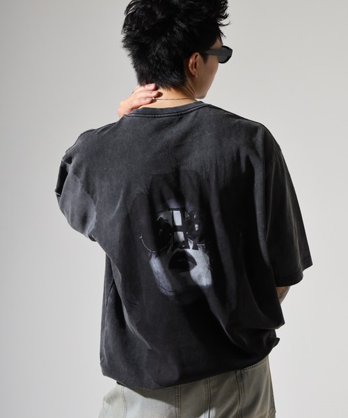 RE730(アールイーセブンサーティー)の「バックコーラジュTシャツ(Tシャツ/カットソー・メンズ・ブラック/カーキ・M/L)」の8枚目の写真