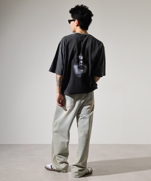 RE730(アールイーセブンサーティー)の「バックコーラジュTシャツ(Tシャツ/カットソー・メンズ・ブラック/カーキ・M/L)」の10枚目の写真