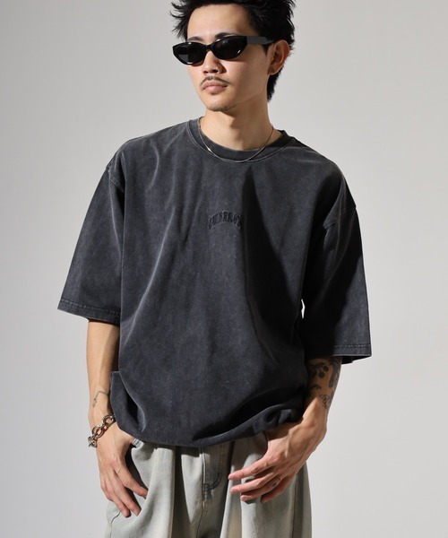 RE730(アールイーセブンサーティー)の「バックコーラジュTシャツ(Tシャツ/カットソー・メンズ・ブラック/カーキ・M/L)」の6枚目の写真