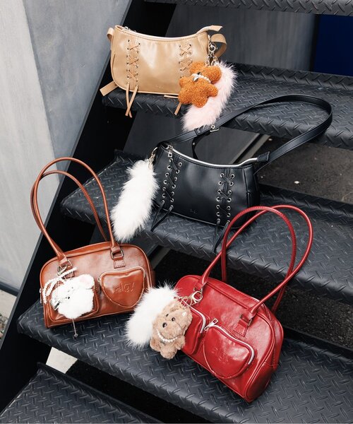 レースアップショルダーバッグ（ショルダーバッグ）｜algy（アルジー