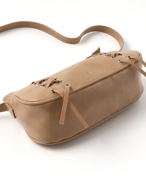 algy(アルジー)の「レースアップショルダーバッグ(ショルダーバッグ・キッズ・ブラック/オフホワイト/ベージュ/ピンク・FREE)」の13枚目の写真