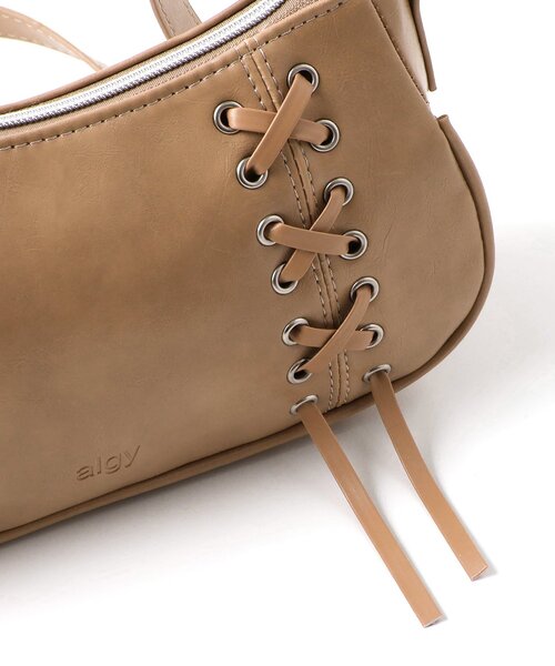 algy(アルジー)の「レースアップショルダーバッグ(ショルダーバッグ・キッズ・ブラック/オフホワイト/ベージュ/ピンク・FREE)」の19枚目の写真