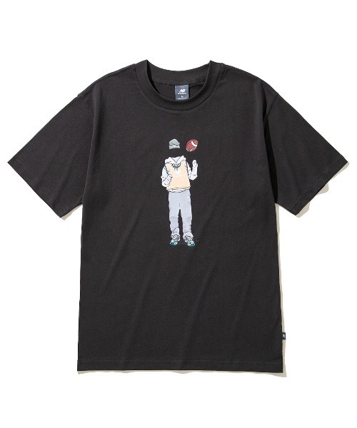 NEW BALANCE(ニューバランス)の「New Balance QTM FOOTBALL T-SHIRT(ニューバランス QTM フットボール Tシャツ)(Tシャツ/カットソー・メンズ・グリーン/ブラック/ホワイト・X-LARGE/XX-LARGE/SMALL/MEDIUM/LARGE)」の2枚目の写真