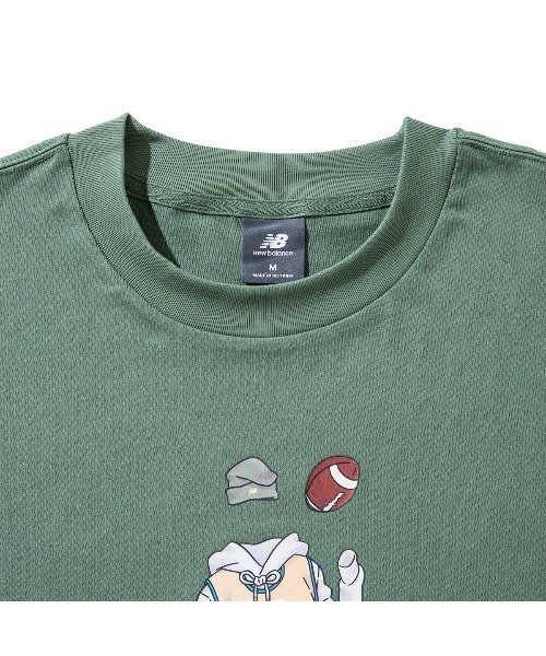 NEW BALANCE(ニューバランス)の「New Balance QTM FOOTBALL T-SHIRT(ニューバランス QTM フットボール Tシャツ)(Tシャツ/カットソー・メンズ・グリーン/ブラック/ホワイト・X-LARGE/XX-LARGE/SMALL/MEDIUM/LARGE)」の15枚目の写真