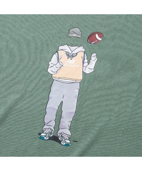 NEW BALANCE(ニューバランス)の「New Balance QTM FOOTBALL T-SHIRT(ニューバランス QTM フットボール Tシャツ)(Tシャツ/カットソー・メンズ・グリーン/ブラック/ホワイト・X-LARGE/XX-LARGE/SMALL/MEDIUM/LARGE)」の17枚目の写真