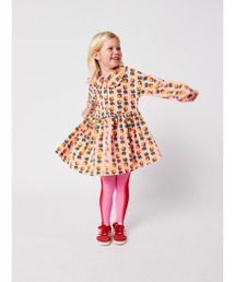 Dices all over  micro corduroy dress