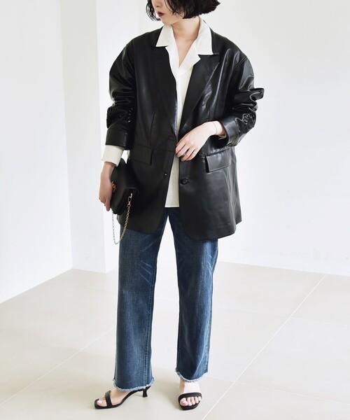 セール】quaranciel: フラワー 刺繍 テーラード ジャケット