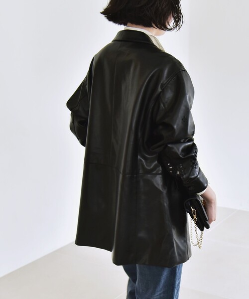 セール】quaranciel: フラワー 刺繍 テーラード ジャケット