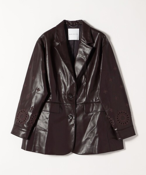 quaranciel: フラワー 刺繍 テーラード ジャケット（テーラード