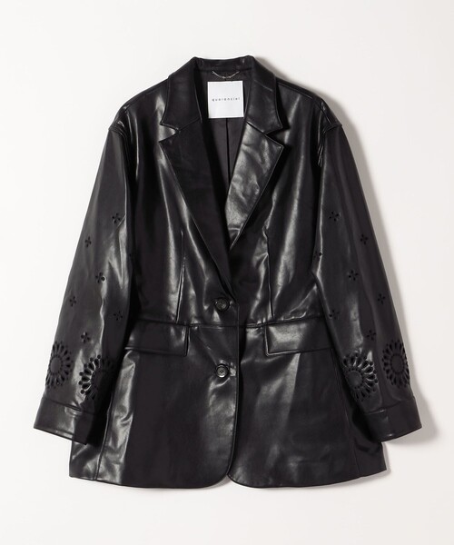 ✨セール✨ブラックコムデギャルソン　テーラードジャケット　花柄　刺繍　黒　L ✨セール✨ブラックコムデギャルソン テーラードジャケット 花柄 刺繍 黒 L