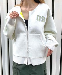 ダブルファスナー」に該当するレディースのブルゾンファッション