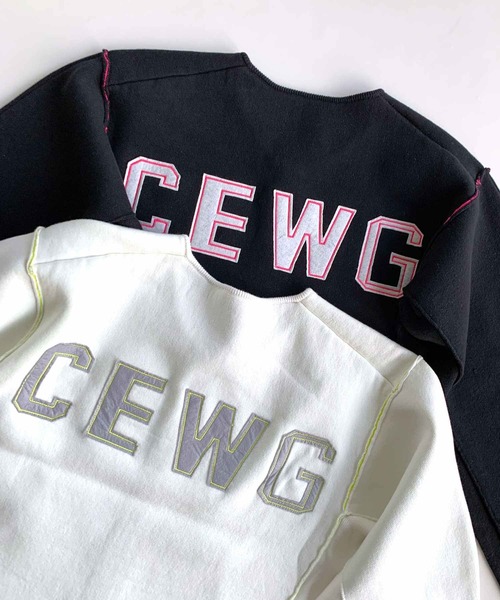 Q（キュー）の「フェルト刺繍ニットブルゾン（ブルゾン・レディース・ホワイト/ブラック・MEDIUM）」の15枚目の写真