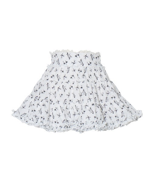 AVENCHUMU(アバンチュウム)の「ERICO collaboration illustrated tutu skirt(スカート・レディース・ホワイト/ブラック/ピンク・FREE/XS)」の1枚目の写真