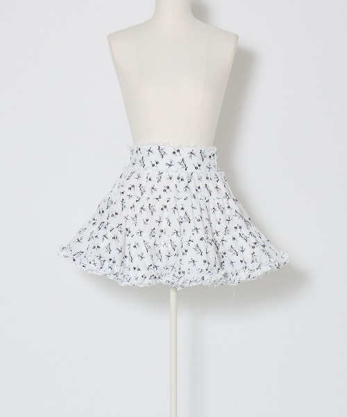 AVENCHUMU(アバンチュウム)の「ERICO collaboration illustrated tutu skirt(スカート・レディース・ホワイト/ブラック/ピンク・FREE/XS)」の9枚目の写真
