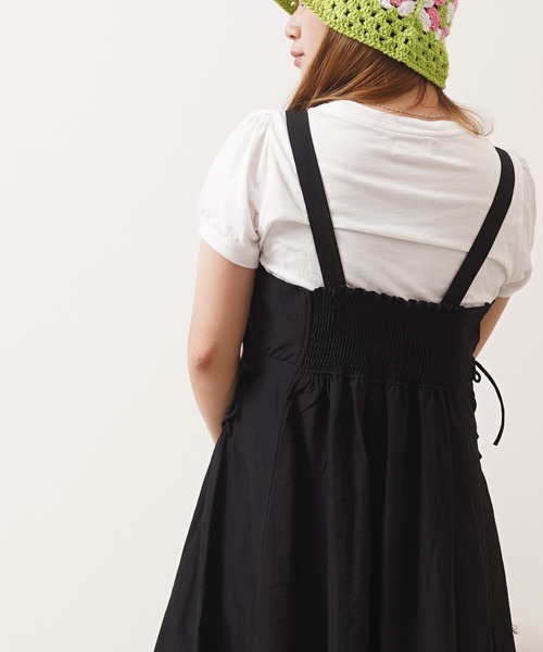 1111clothing(ワンフォークロージング)の「レースアップ ワンピース / Racing-up dress(ワンピース・レディース・ブルー/ブラック/ライトグレー/ライトカーキ・M)」の12枚目の写真