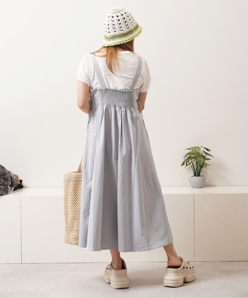 1111clothing(ワンフォークロージング)の「レースアップ ワンピース / Racing-up dress(ワンピース・レディース・ブルー/ブラック/ライトグレー/ライトカーキ・M)」の20枚目の写真