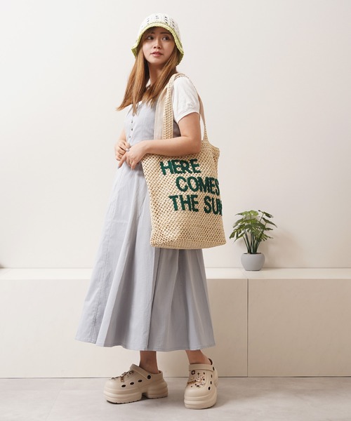 1111clothing(ワンフォークロージング)の「レースアップ ワンピース / Racing-up dress(ワンピース・レディース・ブルー/ブラック/ライトグレー/ライトカーキ・M)」の22枚目の写真