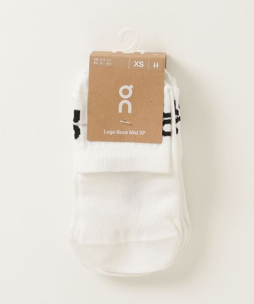 On(オン)の「On/オン Logo Sock Mid 3P(ソックス/靴下・メンズ・ホワイト/その他24/グレー/ブラック・M/S)」の11枚目の写真