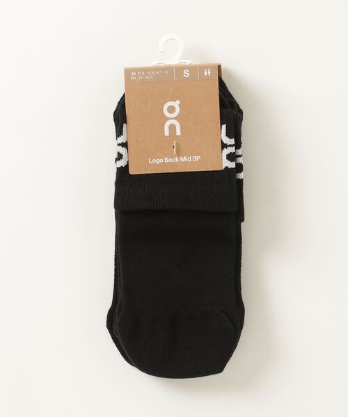 On(オン)の「On/オン Logo Sock Mid 3P(ソックス/靴下・メンズ・ホワイト/その他24/グレー/ブラック・M/S)」の14枚目の写真