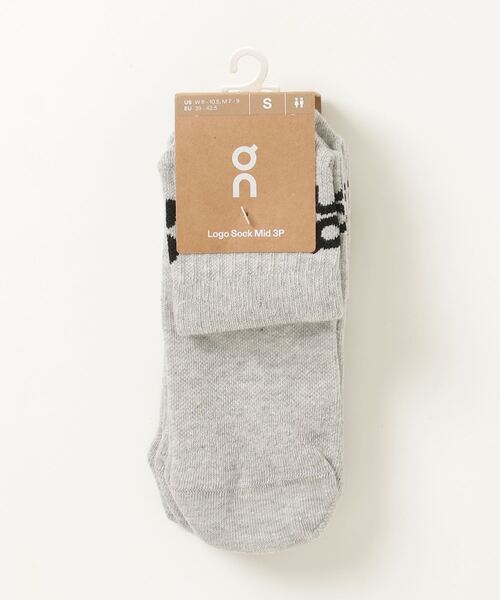On(オン)の「On/オン Logo Sock Mid 3P(ソックス/靴下・メンズ・ホワイト/その他24/グレー/ブラック・M/S)」の17枚目の写真