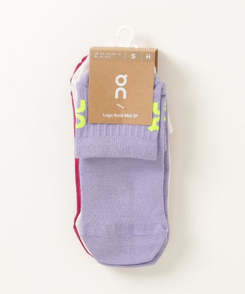On(オン)の「On/オン Logo Sock Mid 3P(ソックス/靴下・メンズ・ホワイト/その他24/グレー/ブラック・M/S)」の20枚目の写真