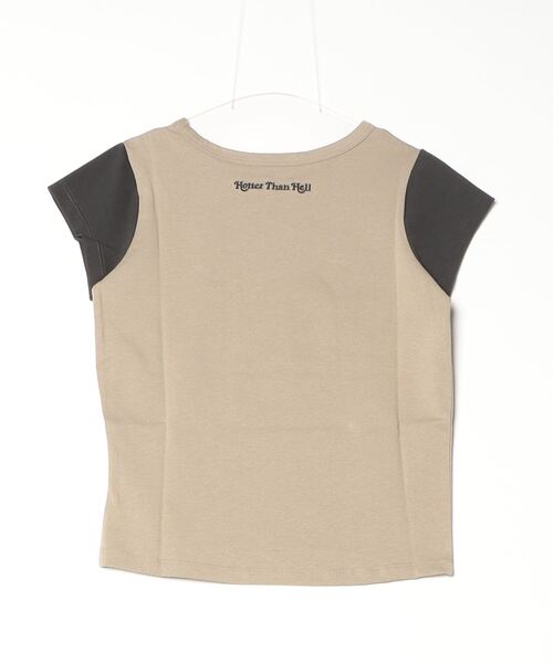 HTH（エイチティーエイチ）の「Switching Tee（Tシャツ/カットソー・レディース・グレー/ベージュ/レッド/ピンク・フリー）」の13枚目の写真