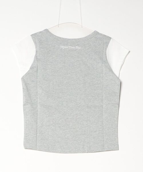 HTH（エイチティーエイチ）の「Switching Tee（Tシャツ/カットソー・レディース・グレー/ベージュ/レッド/ピンク・フリー）」の14枚目の写真