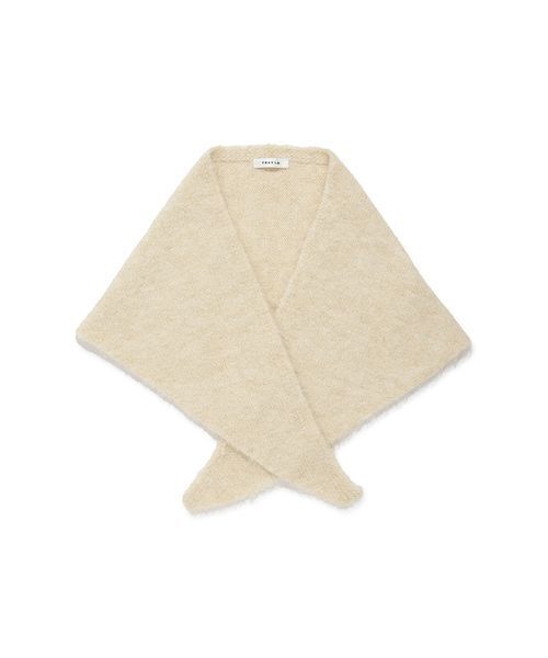 FRAY I.D(フレイアイディー)の「ニットスカーフ(バンダナ/スカーフ・レディース・アイボリー/グレー・F)」の4枚目の写真