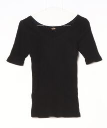 MUSE de Deuxieme Classe Simple Tシャツ ブラック Simple Tシャツ（Tシャツ／カットソー）｜MUSE de Deuxieme