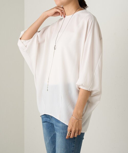 BEARDSLEY（ビアズリー）の「ストレッチドルマンT（シャツ/ブラウス・レディース・グレー/ブラック/ホワイト・1/0）」の11枚目の写真