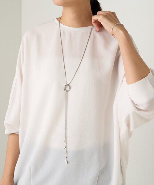 BEARDSLEY（ビアズリー）の「ストレッチドルマンT（シャツ/ブラウス・レディース・グレー/ブラック/ホワイト・1/0）」の14枚目の写真