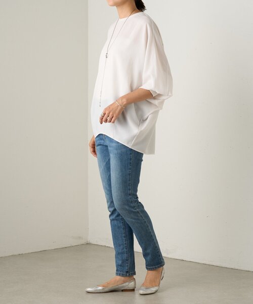 BEARDSLEY（ビアズリー）の「ストレッチドルマンT（シャツ/ブラウス・レディース・グレー/ブラック/ホワイト・1/0）」の16枚目の写真