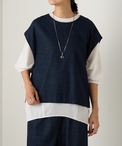 BEARDSLEY（ビアズリー）の「ストレッチドルマンT（シャツ/ブラウス・レディース・グレー/ブラック/ホワイト・1/0）」の17枚目の写真