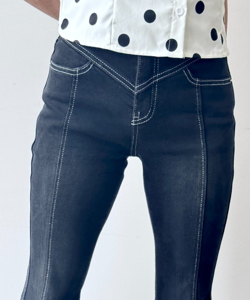 セール】【Y2Kウェーブ】ブーツカットデニム（デニムパンツ）｜Y2K