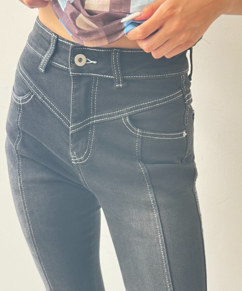 セール】【Y2Kウェーブ】ブーツカットデニム（デニムパンツ）｜Y2K