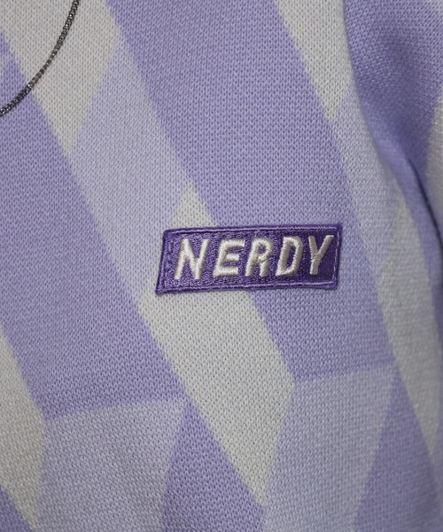 NERDY(ノルディ)の「モノグラムグラデーションセーター(スウェット・レディース・パープル/ブルー・S/M)」の12枚目の写真