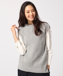 GLOBAL WORK | ニットベストレイヤープルオーバー長袖2/706839(ニット/セーター)