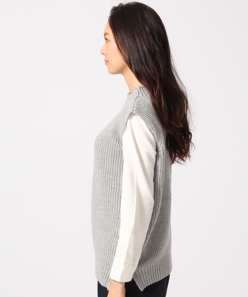 GLOBAL WORK(グローバルワーク)の「ニットベストレイヤープルオーバー長袖2/706839(ニット/セーター・レディース・ネイビー/ブラウン/カーキ/グレー/ブルー・LARGE/SMALL/MEDIUM)」の10枚目の写真