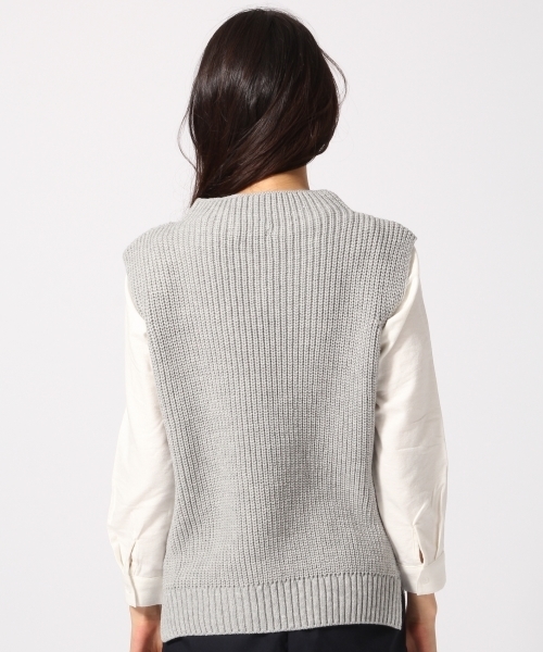 GLOBAL WORK(グローバルワーク)の「ニットベストレイヤープルオーバー長袖2/706839(ニット/セーター・レディース・ネイビー/ブラウン/カーキ/グレー/ブルー・LARGE/SMALL/MEDIUM)」の11枚目の写真
