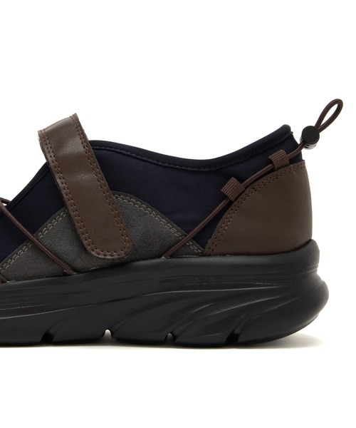 JELLY BEANS（ジェリービーンズ）の「ゴムクロスストラップスニーカー(215-55167)JELLY BEANS(ジェリービーンズ)（スニーカー・レディース・ベージュ/ブラック/ネイビー・L/M/S/LL）」の8枚目の写真