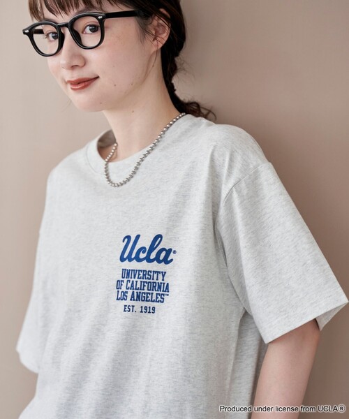 UCLA（ユーシーエルエー）の「【UCLA 別注】 カレッジプリントTシャツ（Tシャツ/カットソー・レディース・オフホワイト/ナチュラル/コバルトブルー/ダークグレー・L/M）」の16枚目の写真