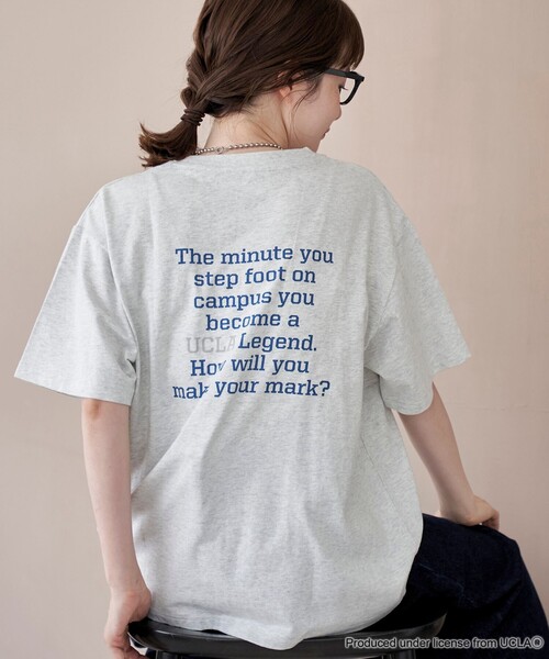 UCLA（ユーシーエルエー）の「【UCLA 別注】 カレッジプリントTシャツ（Tシャツ/カットソー・レディース・オフホワイト/ナチュラル/コバルトブルー/ダークグレー・L/M）」の17枚目の写真